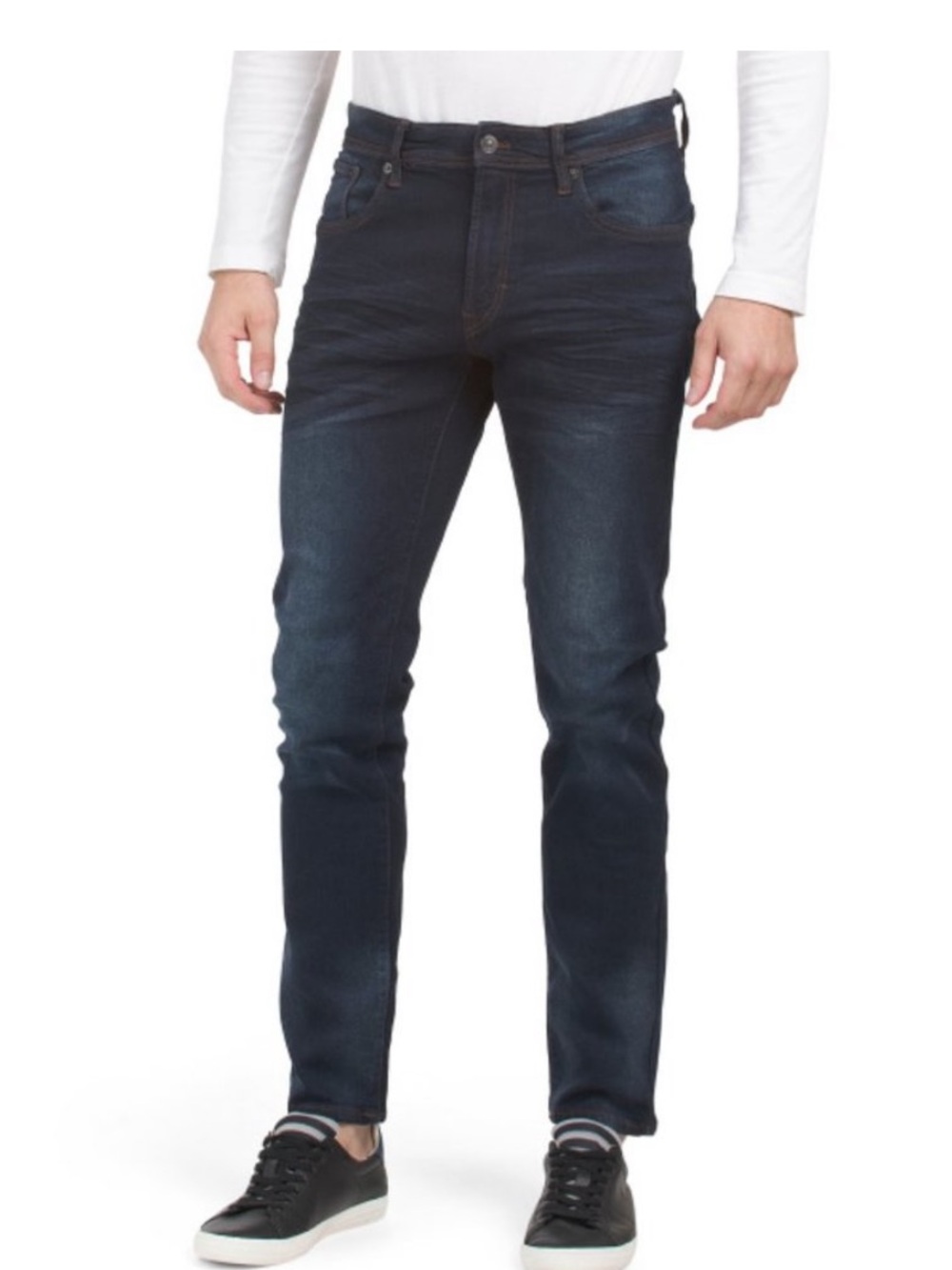 ❤️ NICKEL & IRON Dark Denim Modern Slim Fit Jeans 38x32